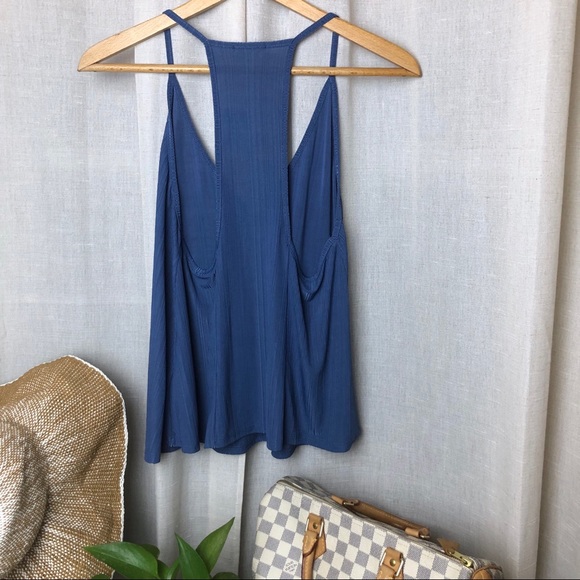 ⭕️Sold⭕️Free People Ribbed Swing Cami Small - Picture 2 of 3